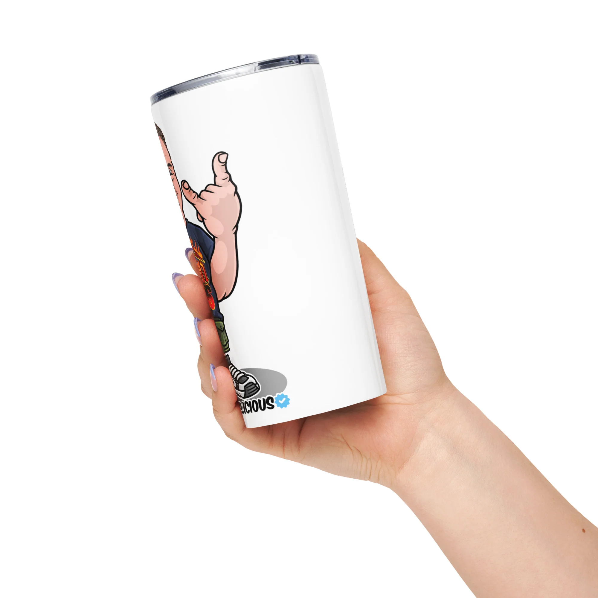 Tapered stainless steel tumbler - Image 3