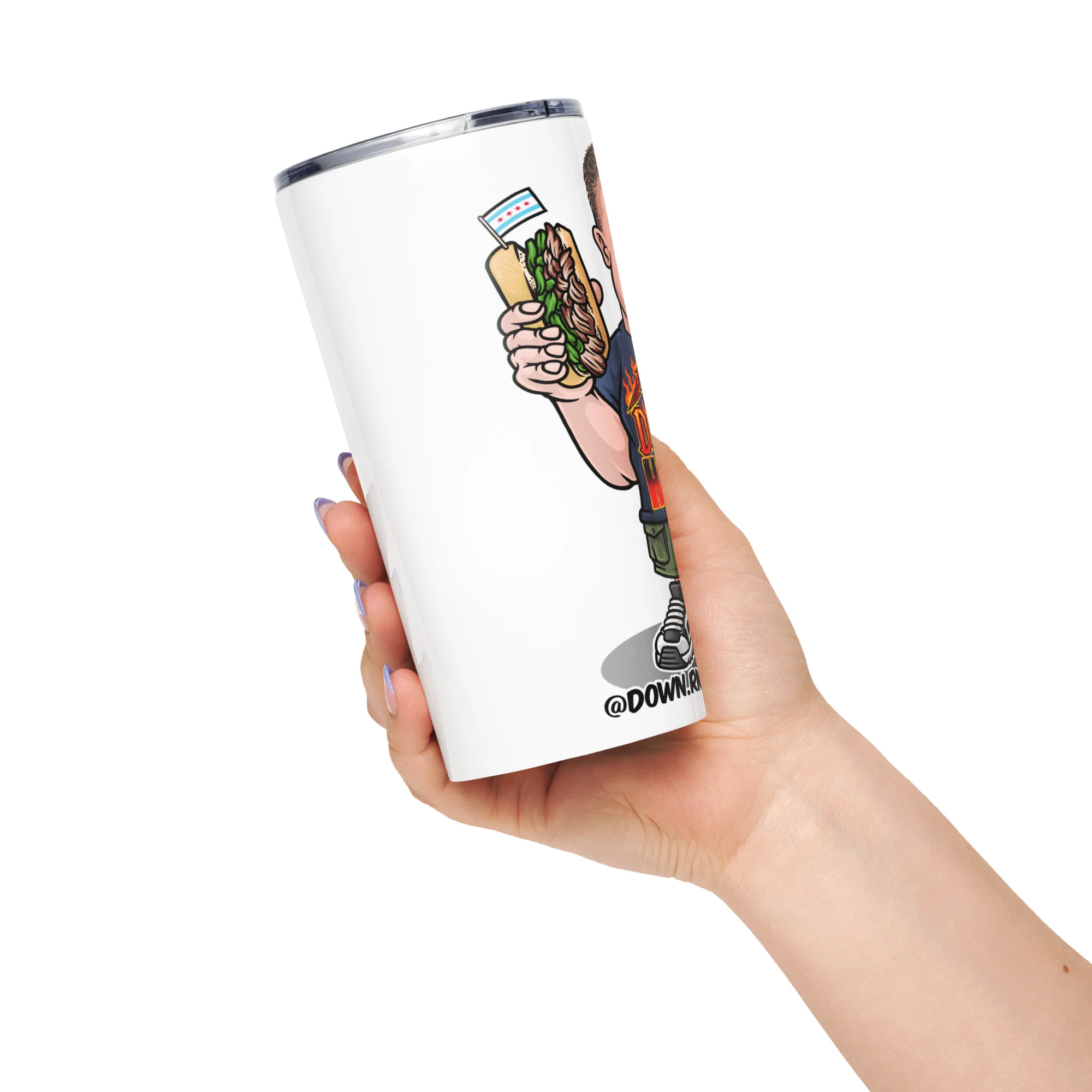 Tapered stainless steel tumbler - Image 4